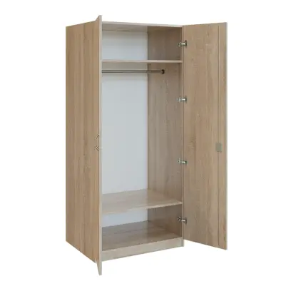 Q 22-80 skříň šatní, 2-dvéřová, 800x600x1800mm, dub bardolino